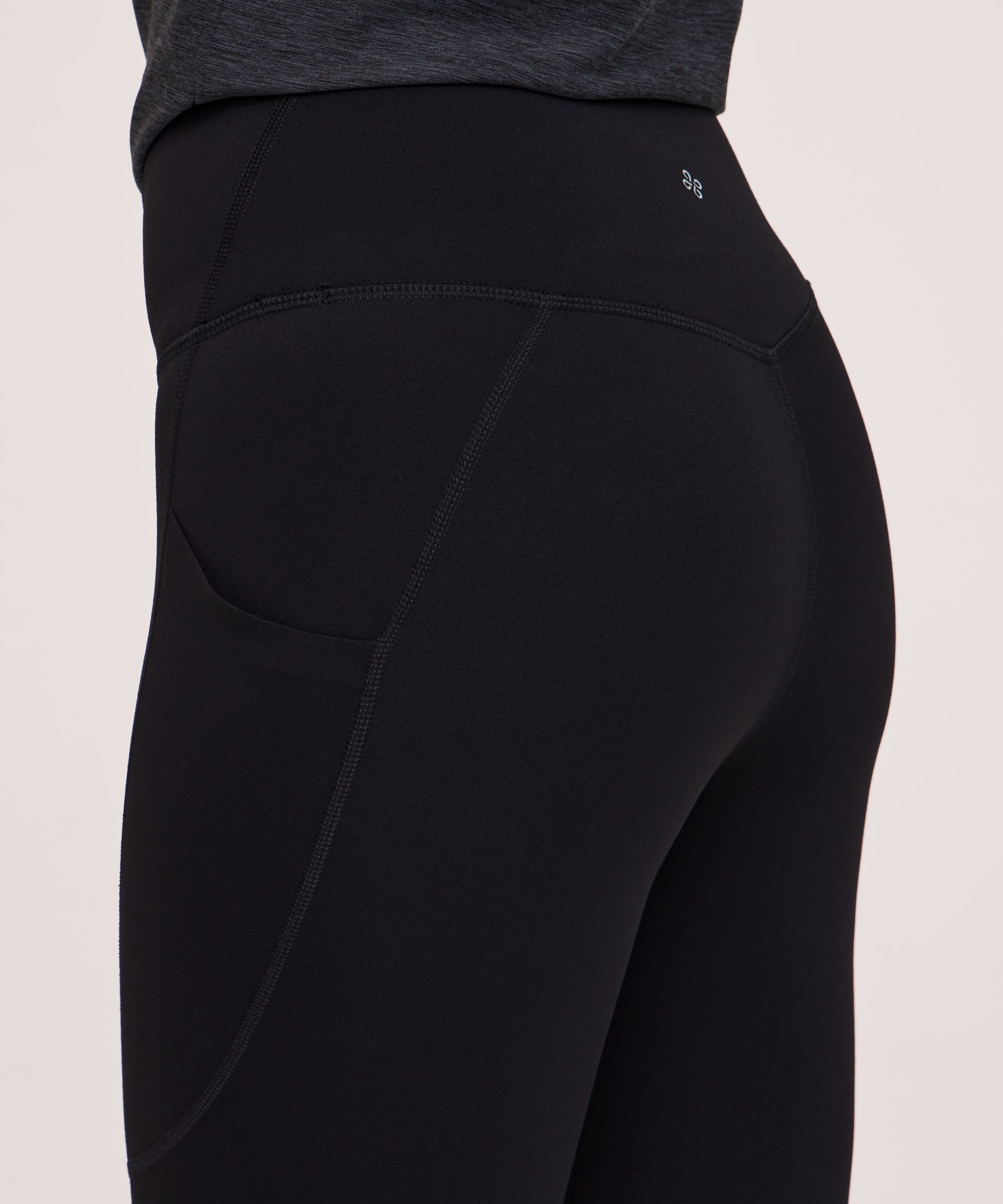 Shambhala Women's Live-In Comfort High Rise Crop Leggings with Pocket