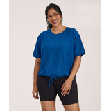 T-shirt à manches courtes et à devant noué pour femmes, Shambhala Front_Flat