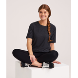 Shambhala Women's Short Sleeve Tie Front T-Shirt Front_Flat