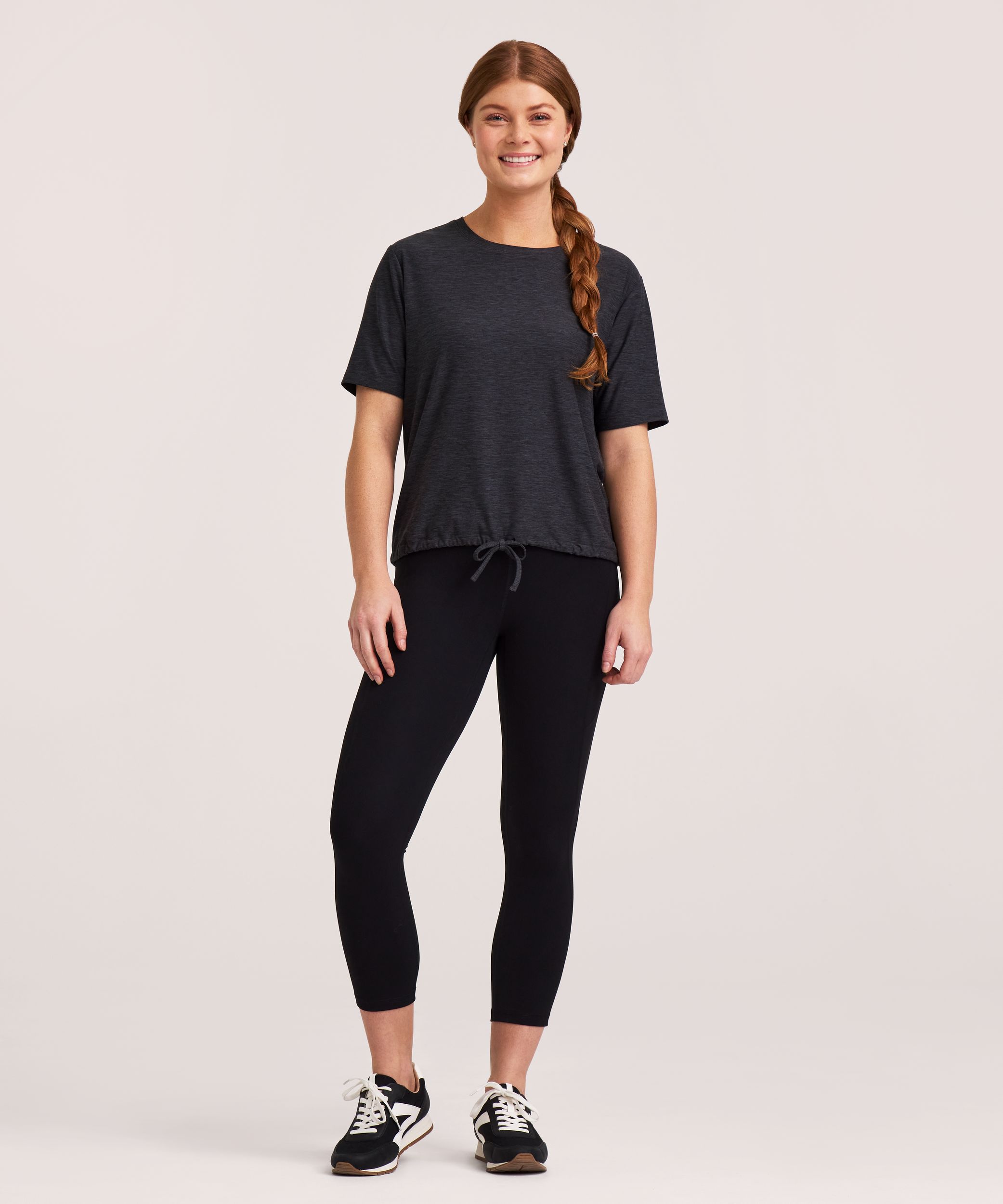 Shambhala Women's Short Sleeve Tie Front T-Shirt