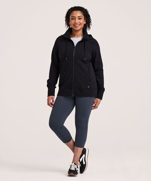 Shambhala Women's Fleece Fitted Zip-Up Hoodie