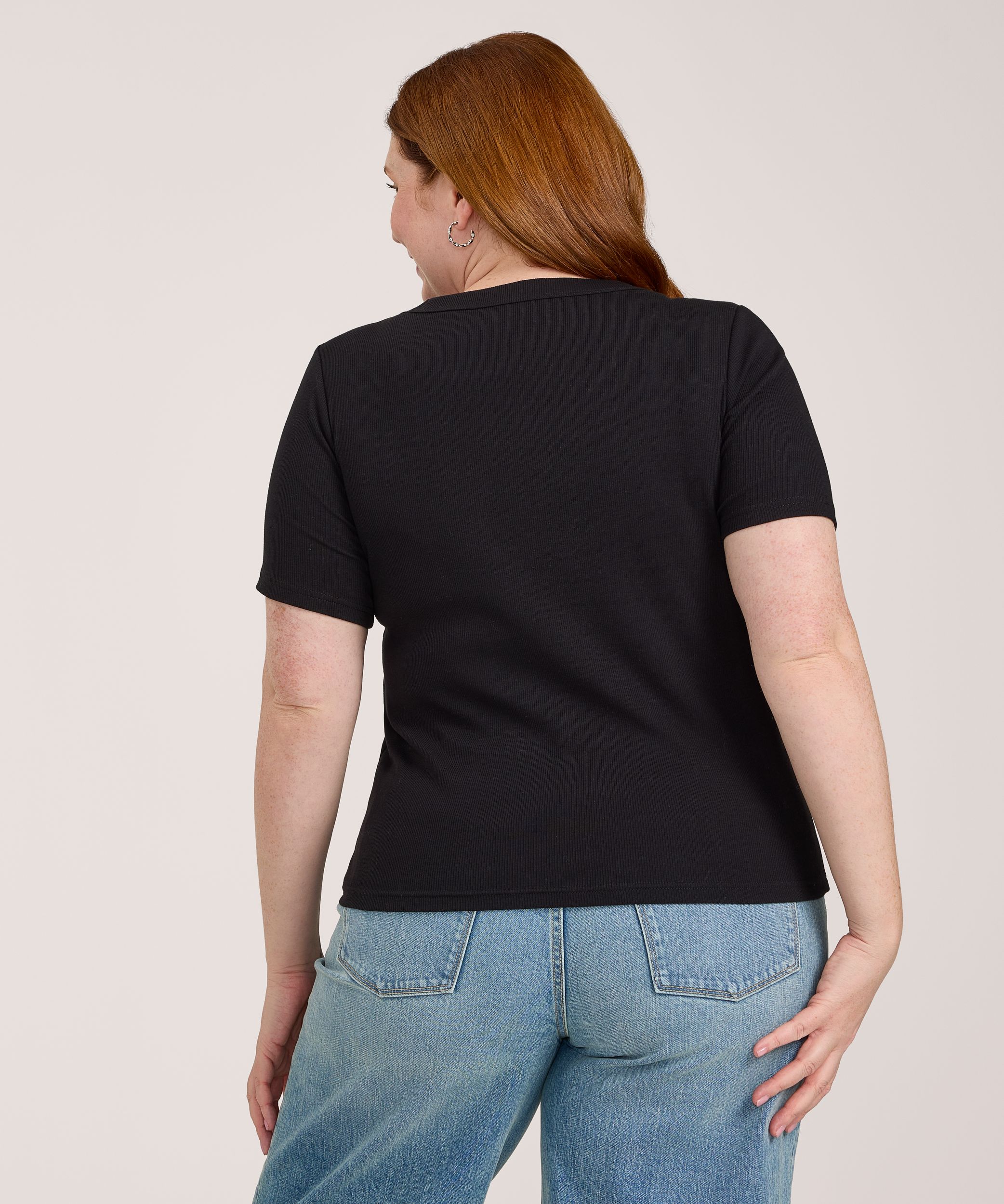 Denver Hayes Women's Short Sleeve Crew Rib T-Shirt