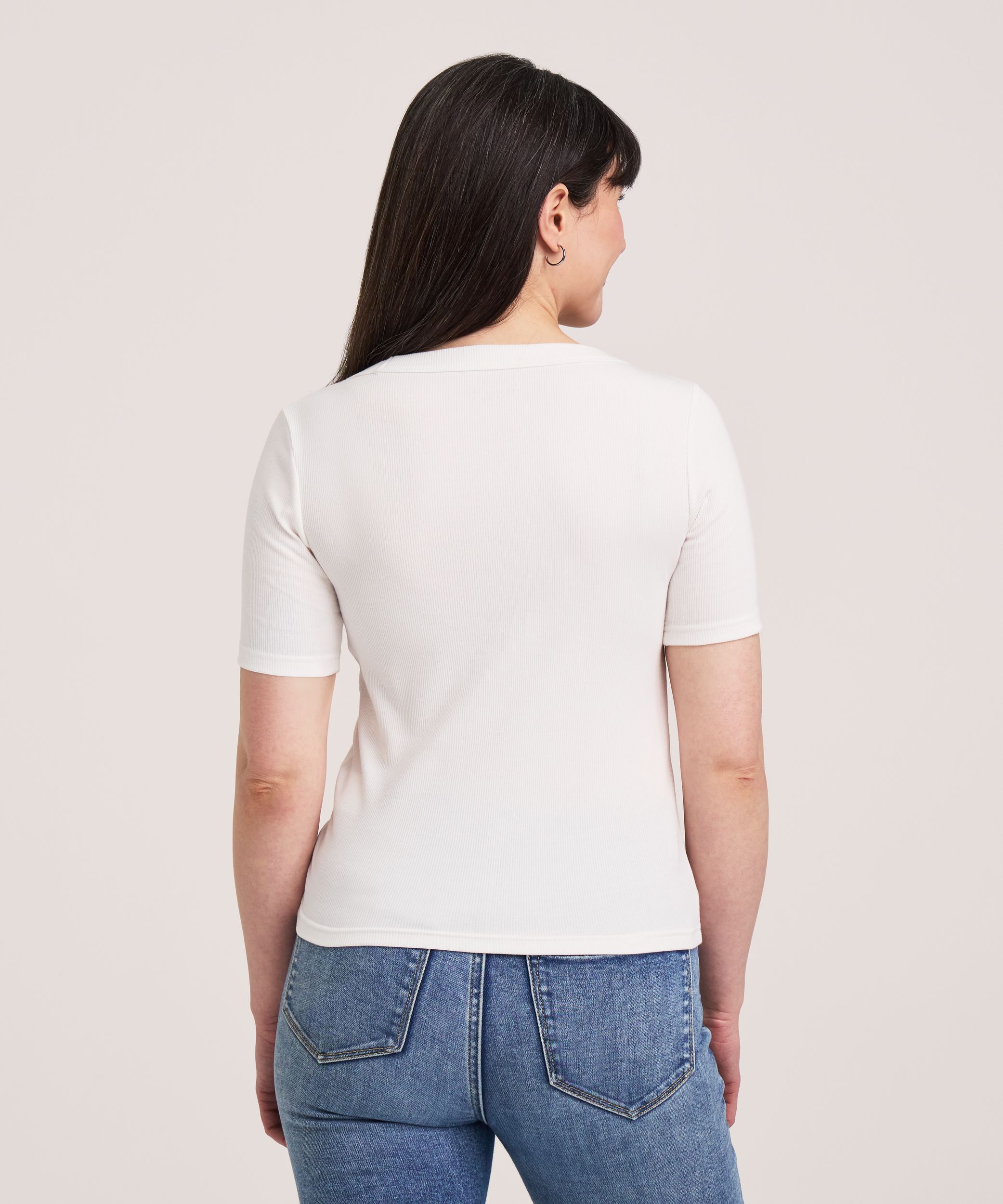 Denver Hayes Women's Short Sleeve Crew Rib T-Shirt