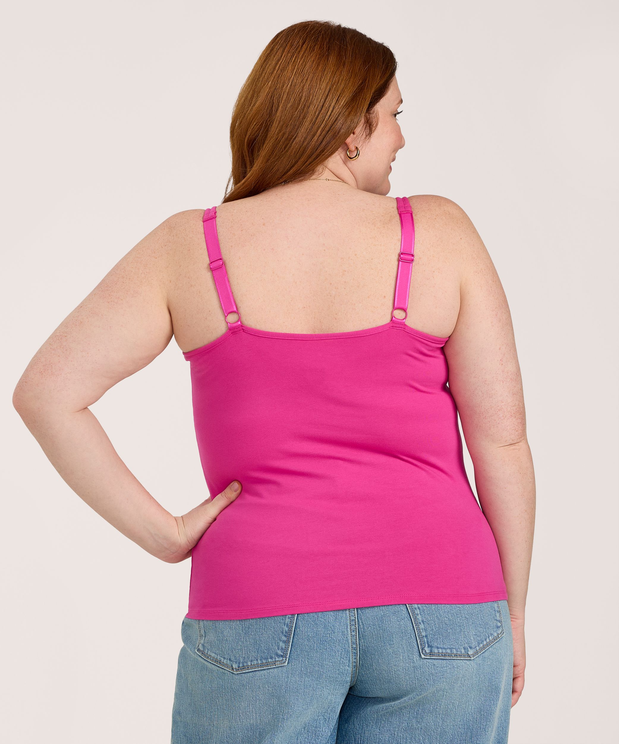 Denver Hayes Women's Curve Tech Built-In Bra Tank Top