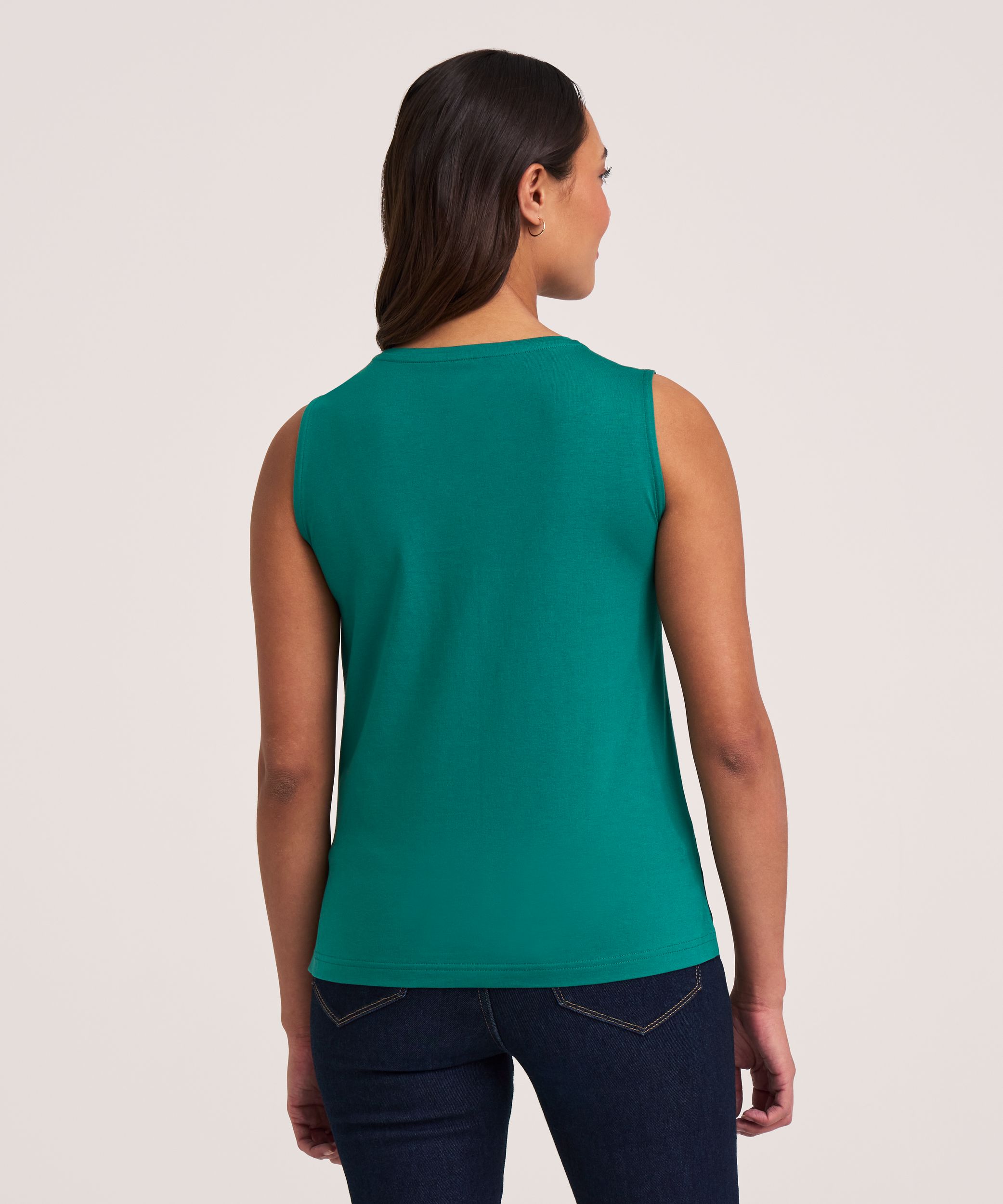 Denver Hayes Semi-Fitted Crewneck Supima Cotton Tank