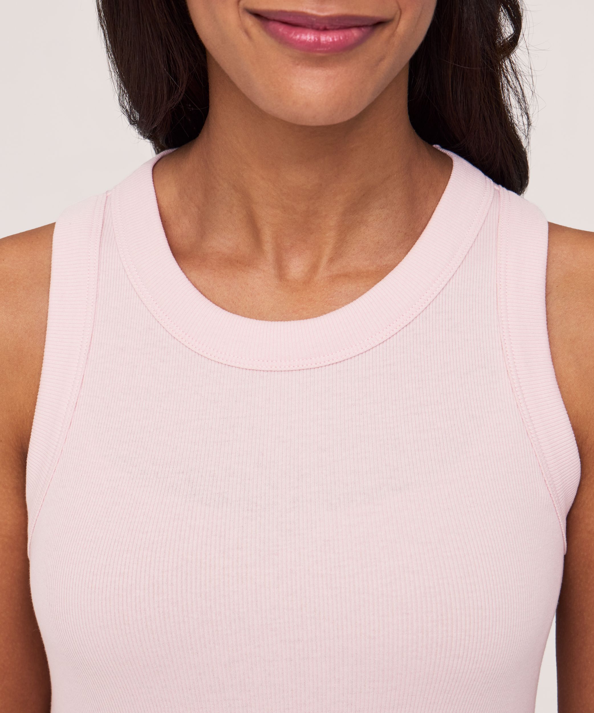 Denver Hayes Women's Semi-Fitted High Neck Rib Tank