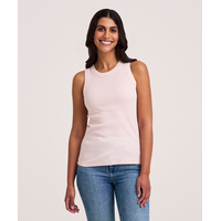 Denver Hayes Women's Semi-Fitted High Neck Rib Tank