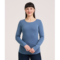 Denver Hayes Women's Long Sleeve Slim Fit Crew Neck T-Shirt