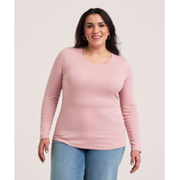 Denver Hayes Women's Long Sleeve Slim Fit Crew Neck T-Shirt