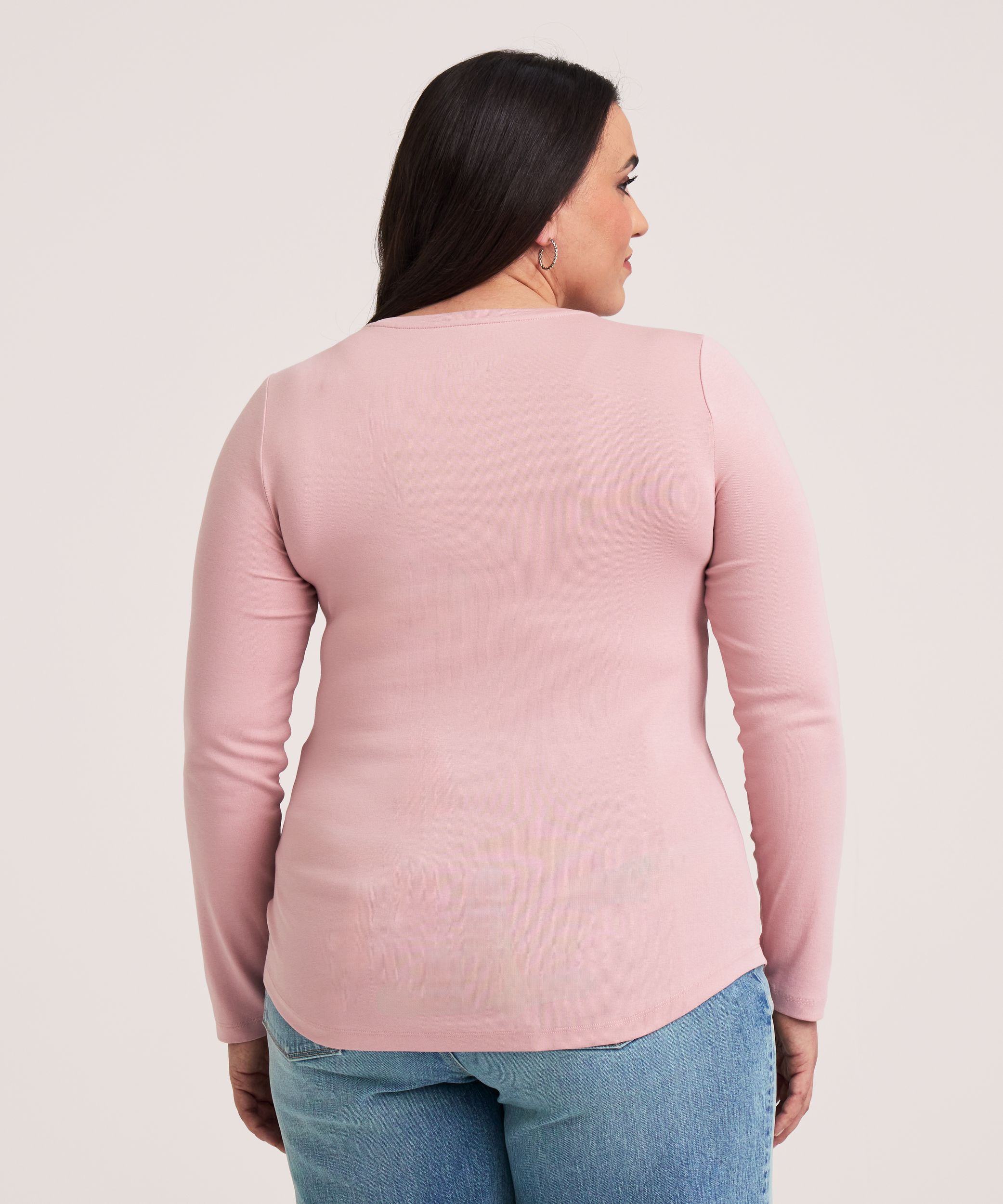 Denver Hayes Women's Long Sleeve Slim Fit Crew Neck T-Shirt