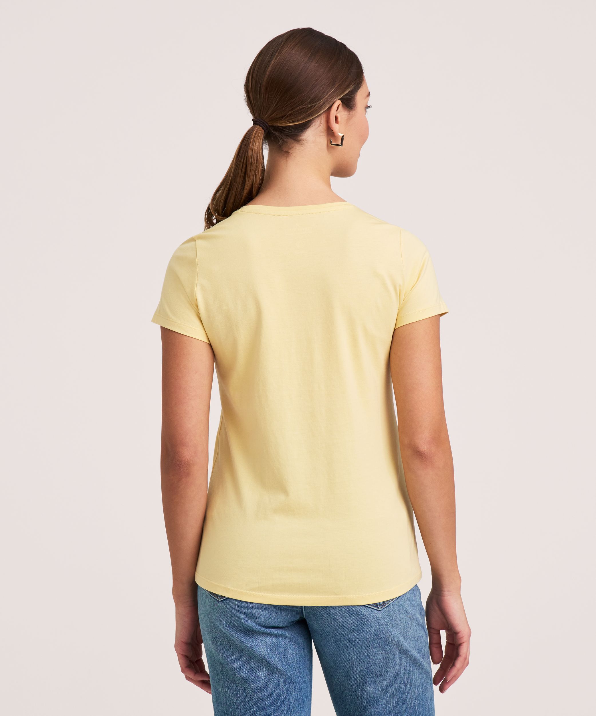 Denver Hayes Women's Short Sleeve Semi Fitted Round Neck Supima Cotton T-Shirt