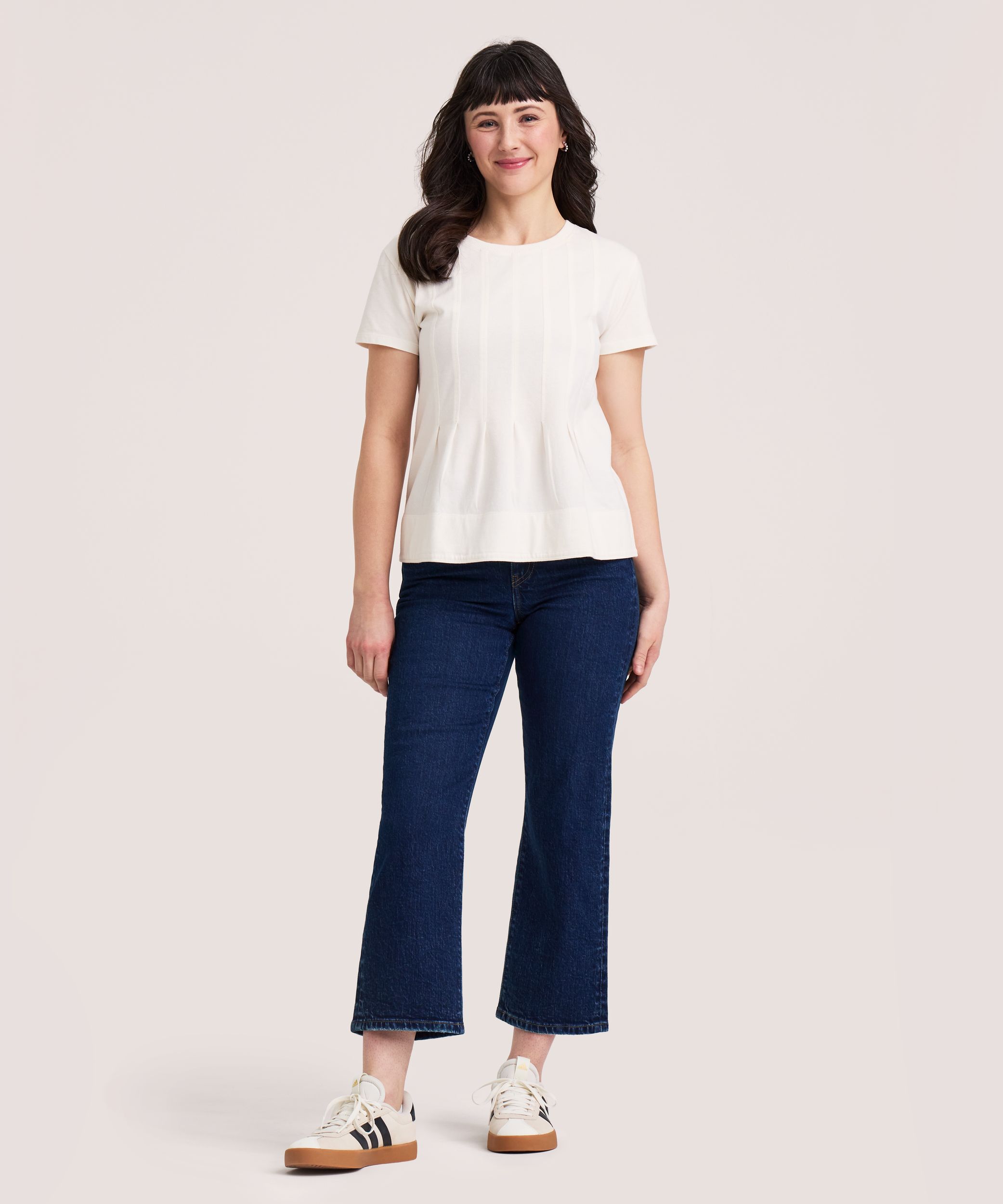 Denver Hayes Women's Relaxed Short Sleeve Seamed T-Shirt