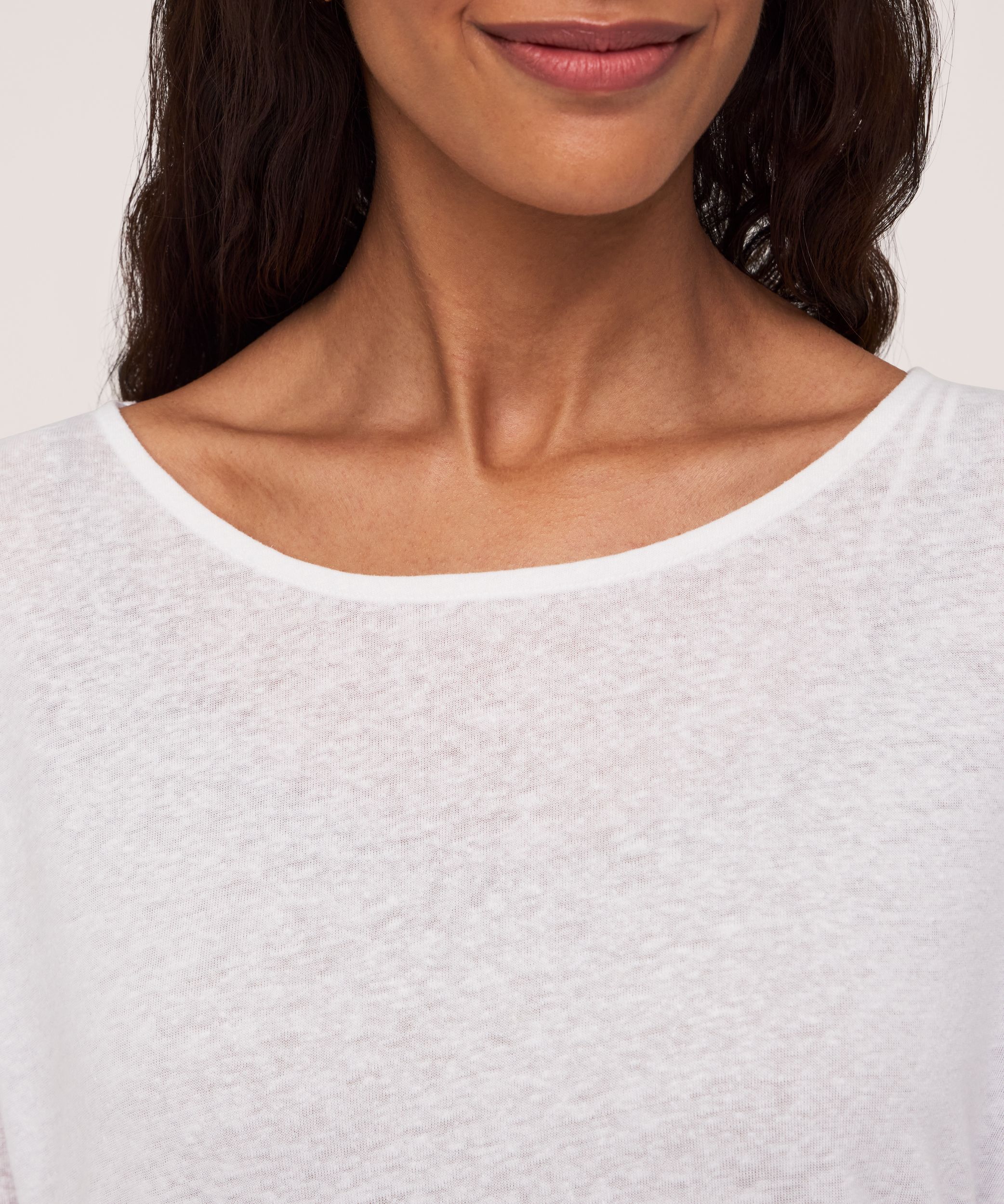 T-shirt à encolure bateau et à manches 3/4 pour femmes, Denver Hayes