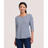 Denver Hayes Women's 3/4 Sleeve Boat Neck T-Shirt Front_Flat
