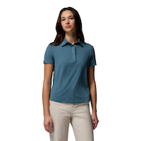 Columbia Women's Parsons Point Polo Shirt Front_Flat