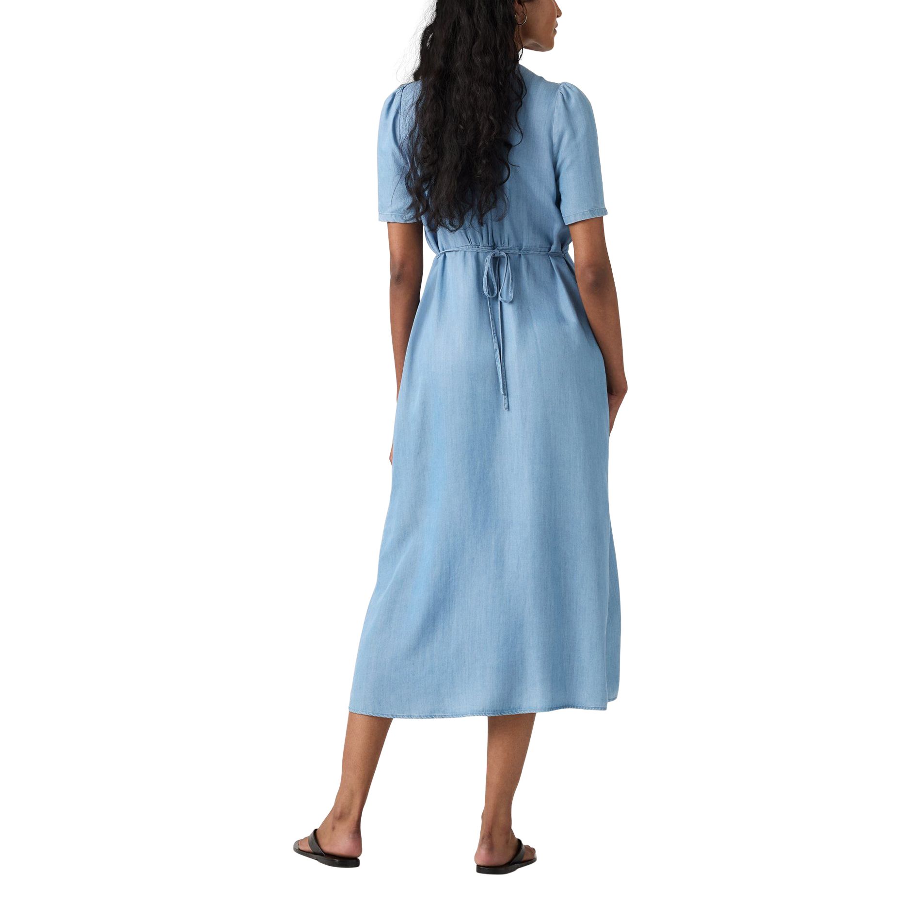 Levi's Paola Short Sleeve Crepe Midi Dress