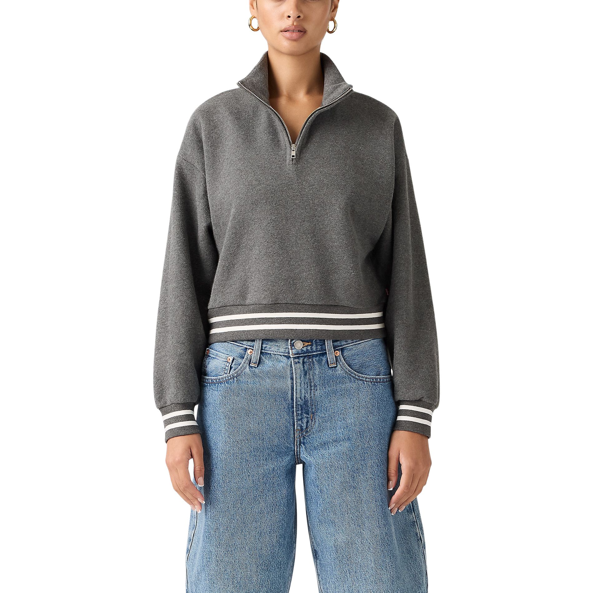 Levi's Women's Everyday Quarter Zip Sweatshirt
