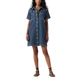 Robe à manches courtes en denim pour femmes, Louisa, Levi's Front_Flat