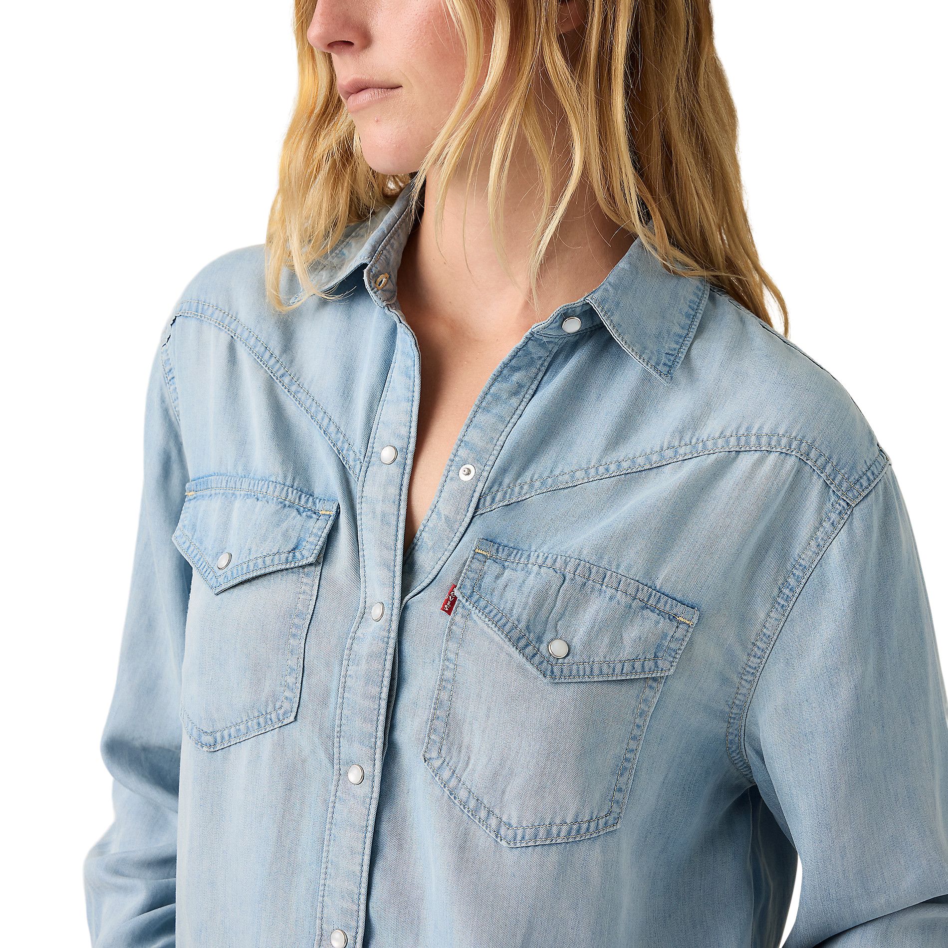 Levi's Women's Sawyer Western Shirt CloseUp