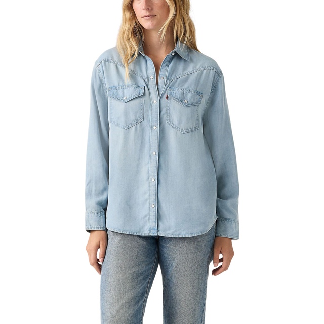 Levi's Women's Sawyer Western Shirt Front_Flat