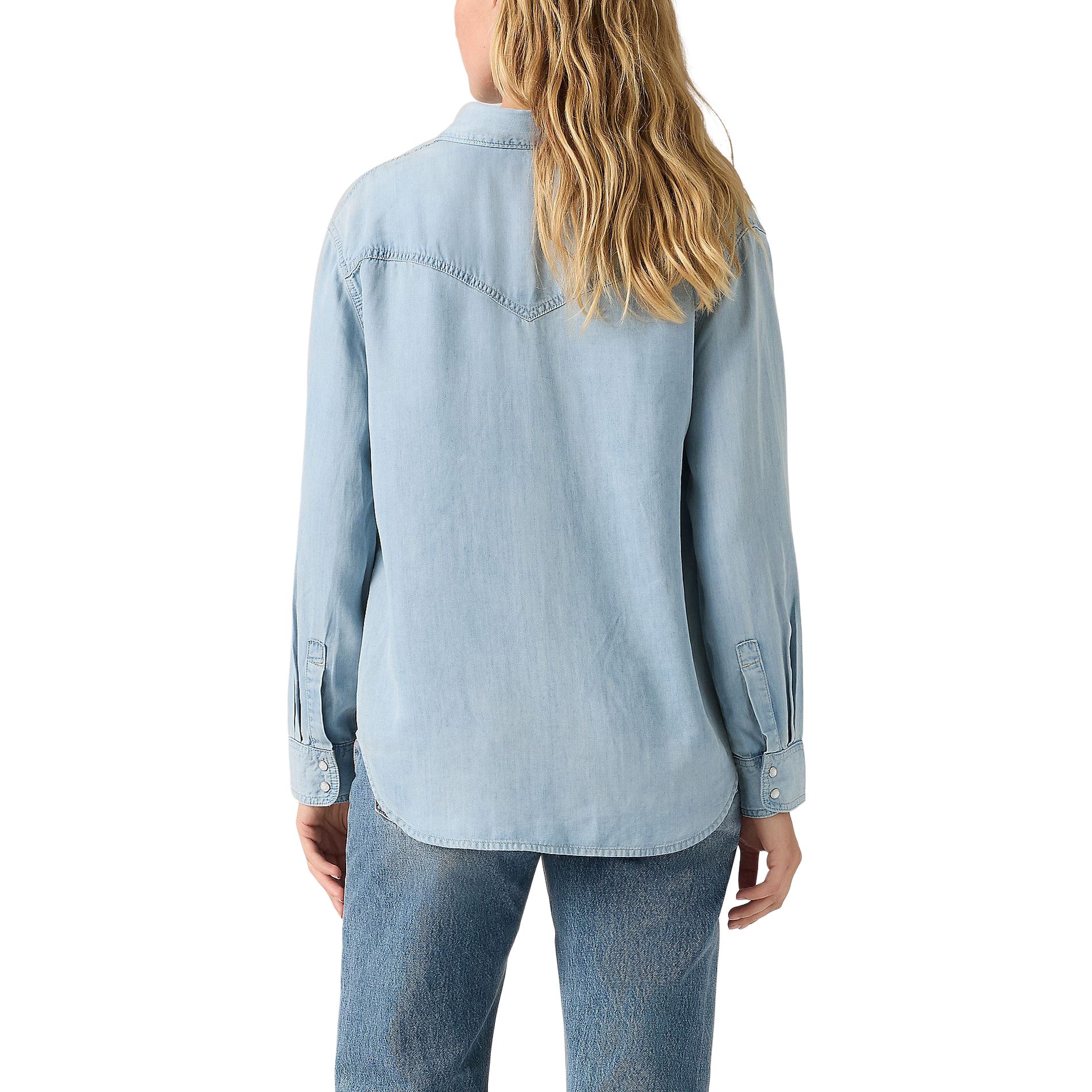 Levi's Women's Sawyer Western Shirt Back_Flat