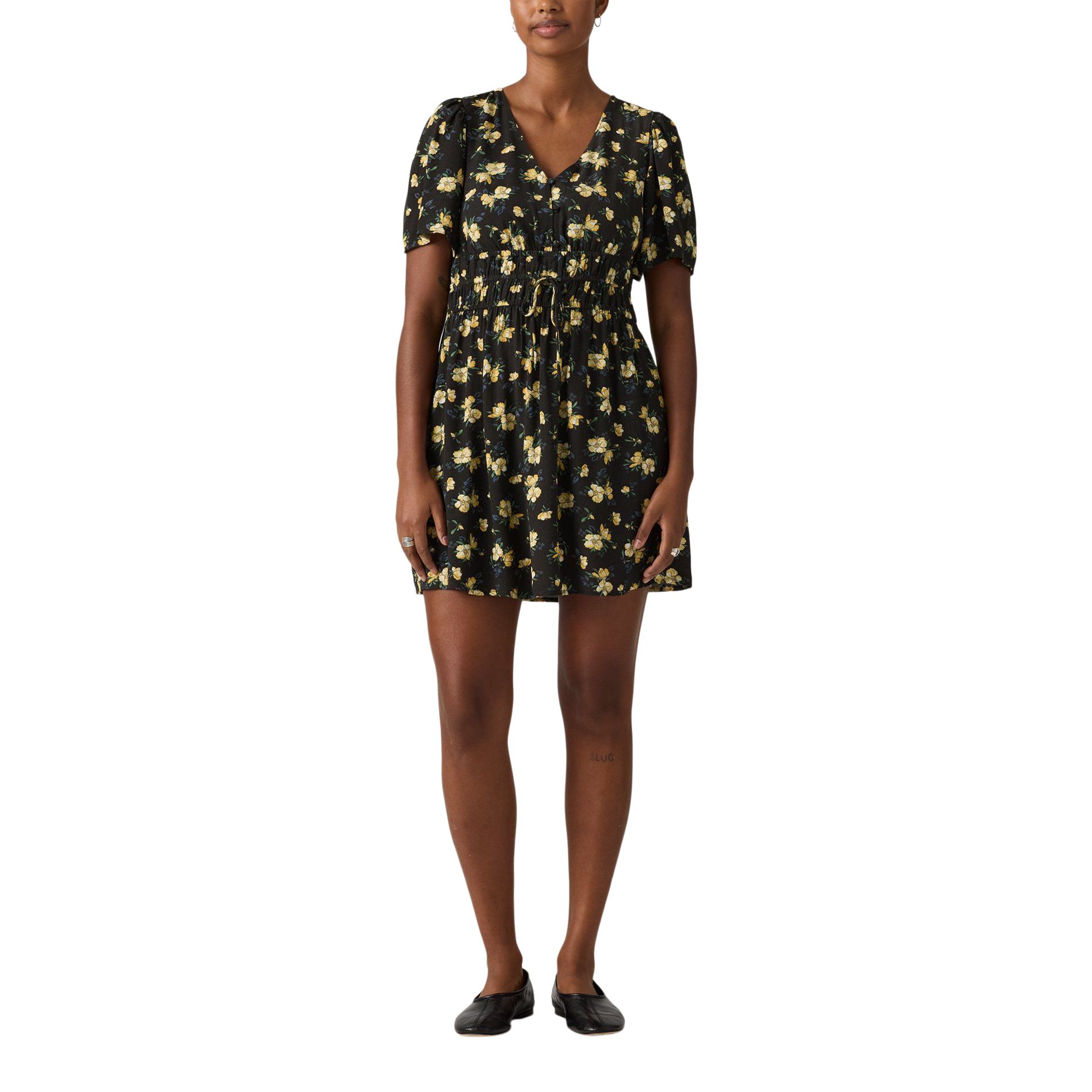 Robe en tissu crêpe à manches courtes pour femmes, Rylan, Levi's