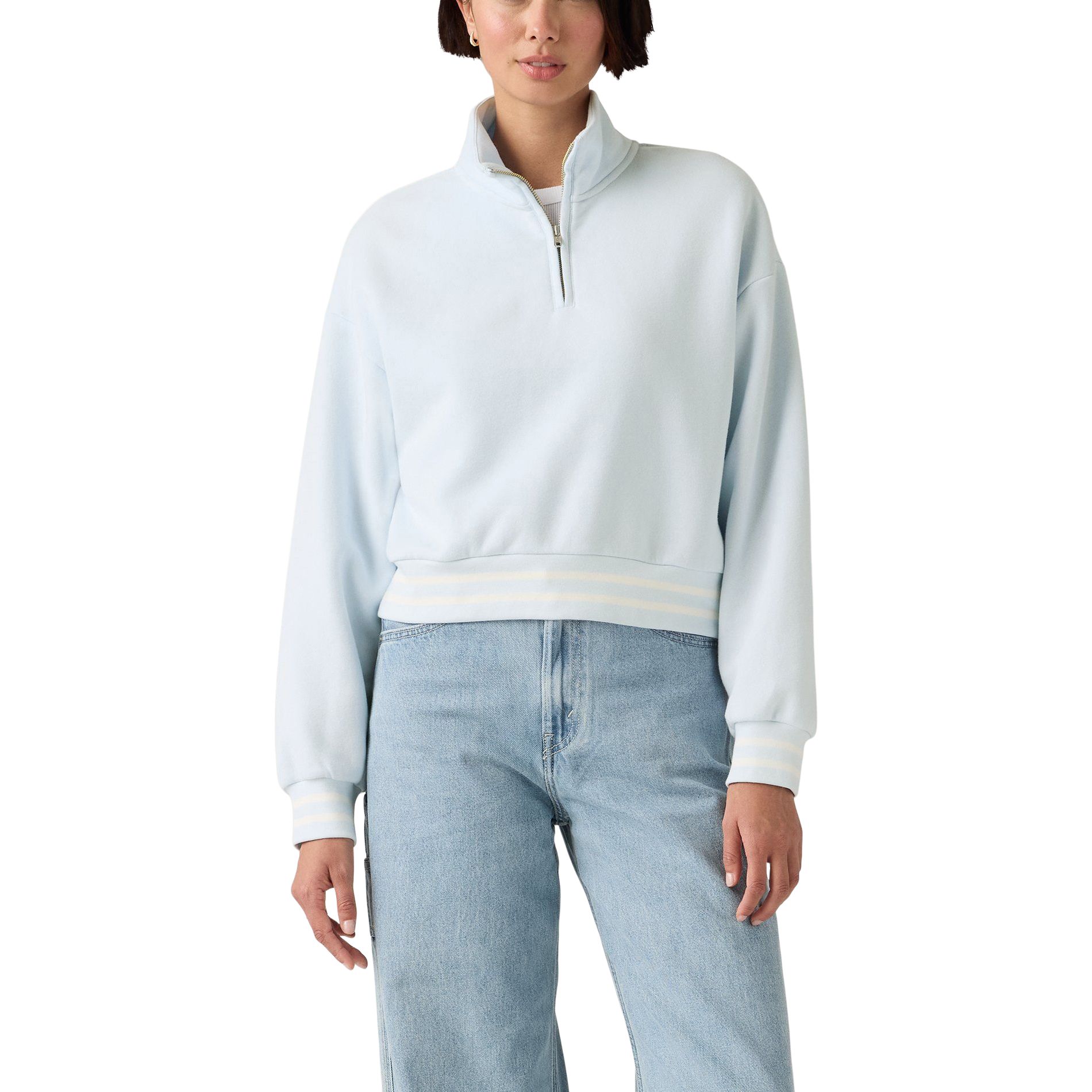 Levi's Women's Everyday Quarter Zip Pullover Sweater