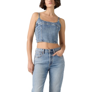 Levi's Jadine Haut du réservoir de cami denim pour femme