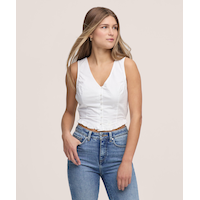 Levi's Women's Teagan Short Sleeve Blouse Front_Flat
