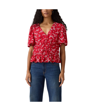 Blouse à manches courtes en tissu crêpe pour femmes, Rylan, Levi's
