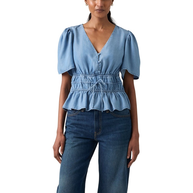 Blouse à manches courtes en tissu crêpe pour femmes, Rylan, Levi's