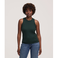 Denver Hayes Women's Semi-Fitted High Neck Rib Tank