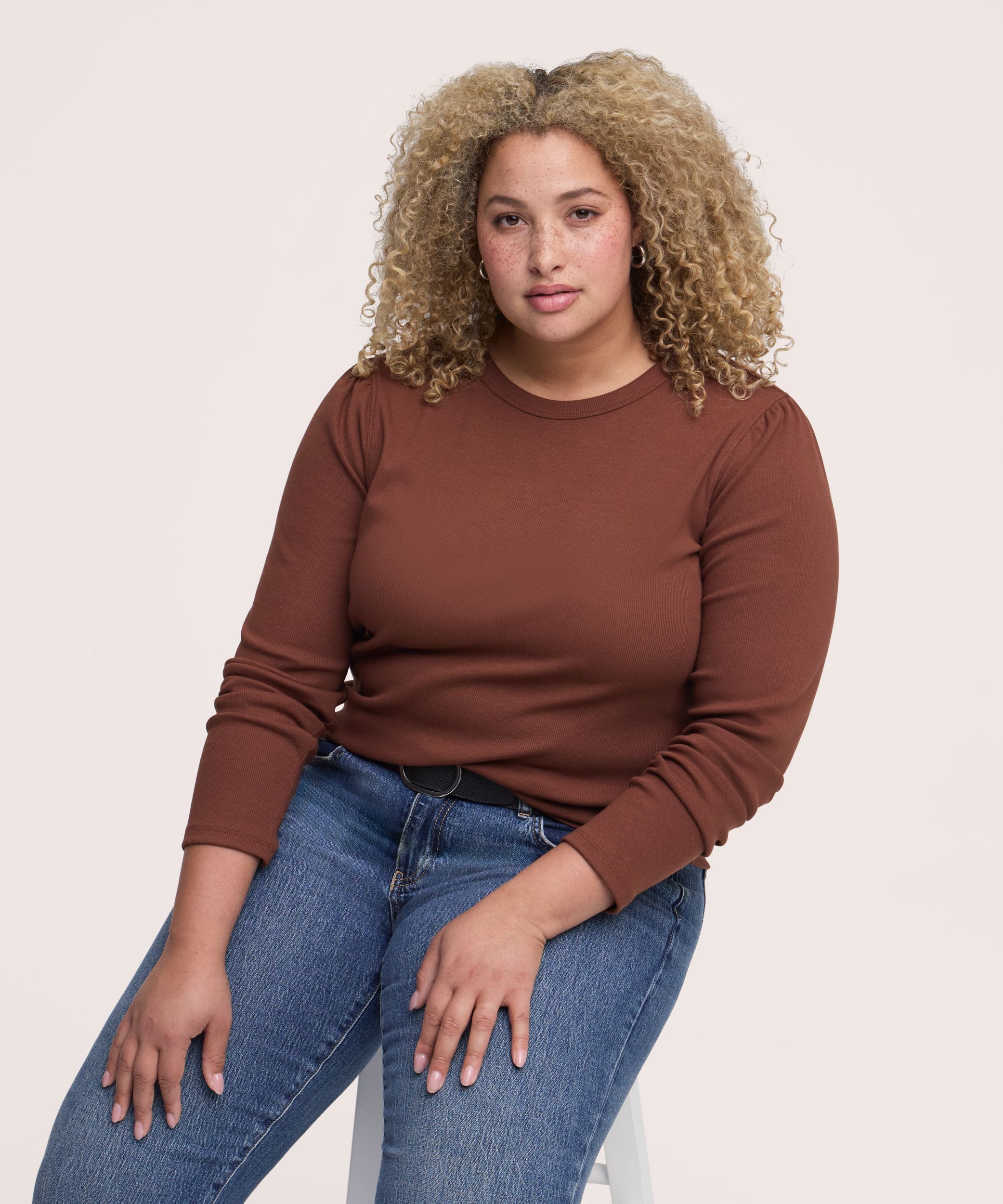 Denver Hayes Women's Long Sleeve Rib Top