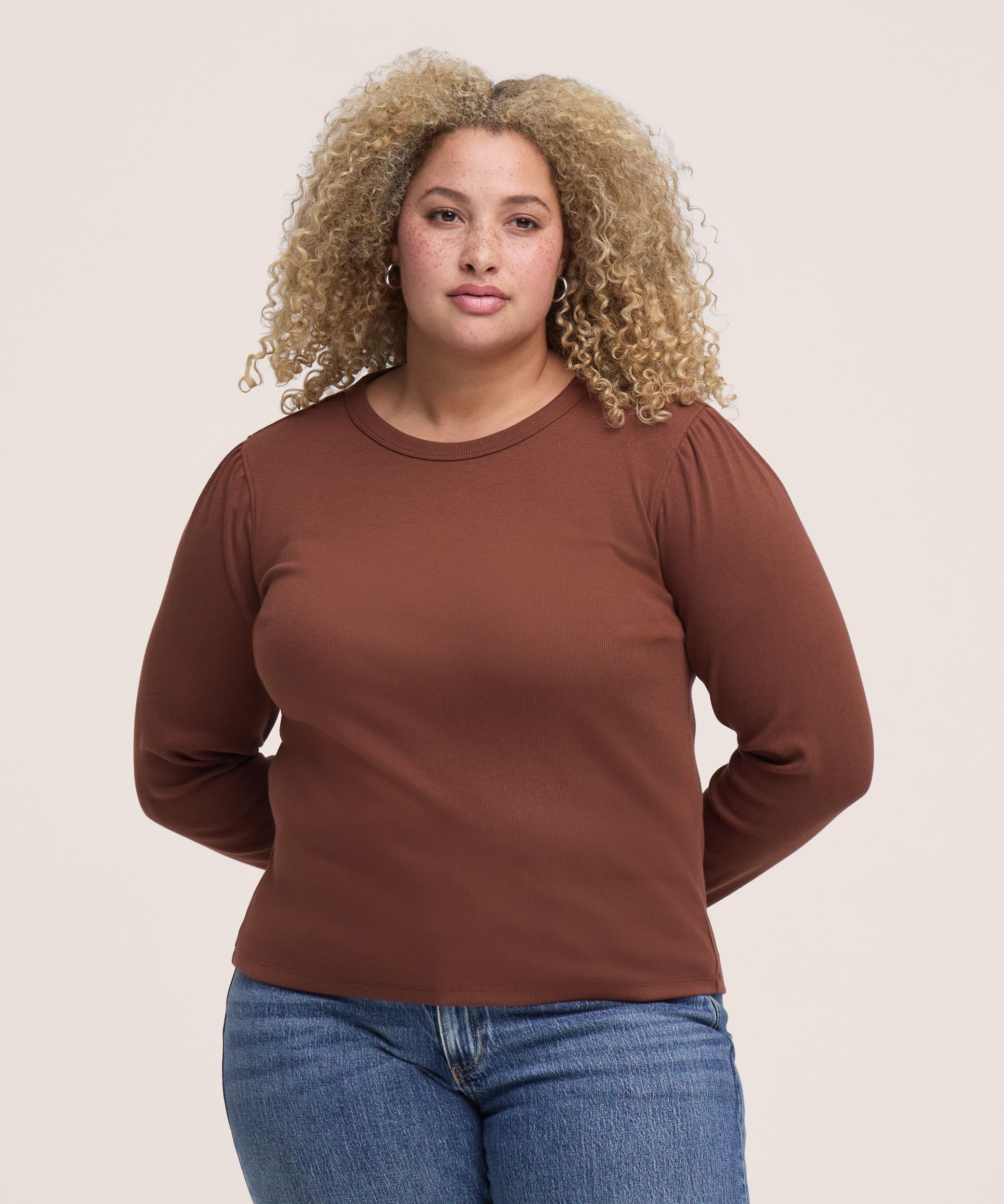 Denver Hayes Women's Long Sleeve Rib Top