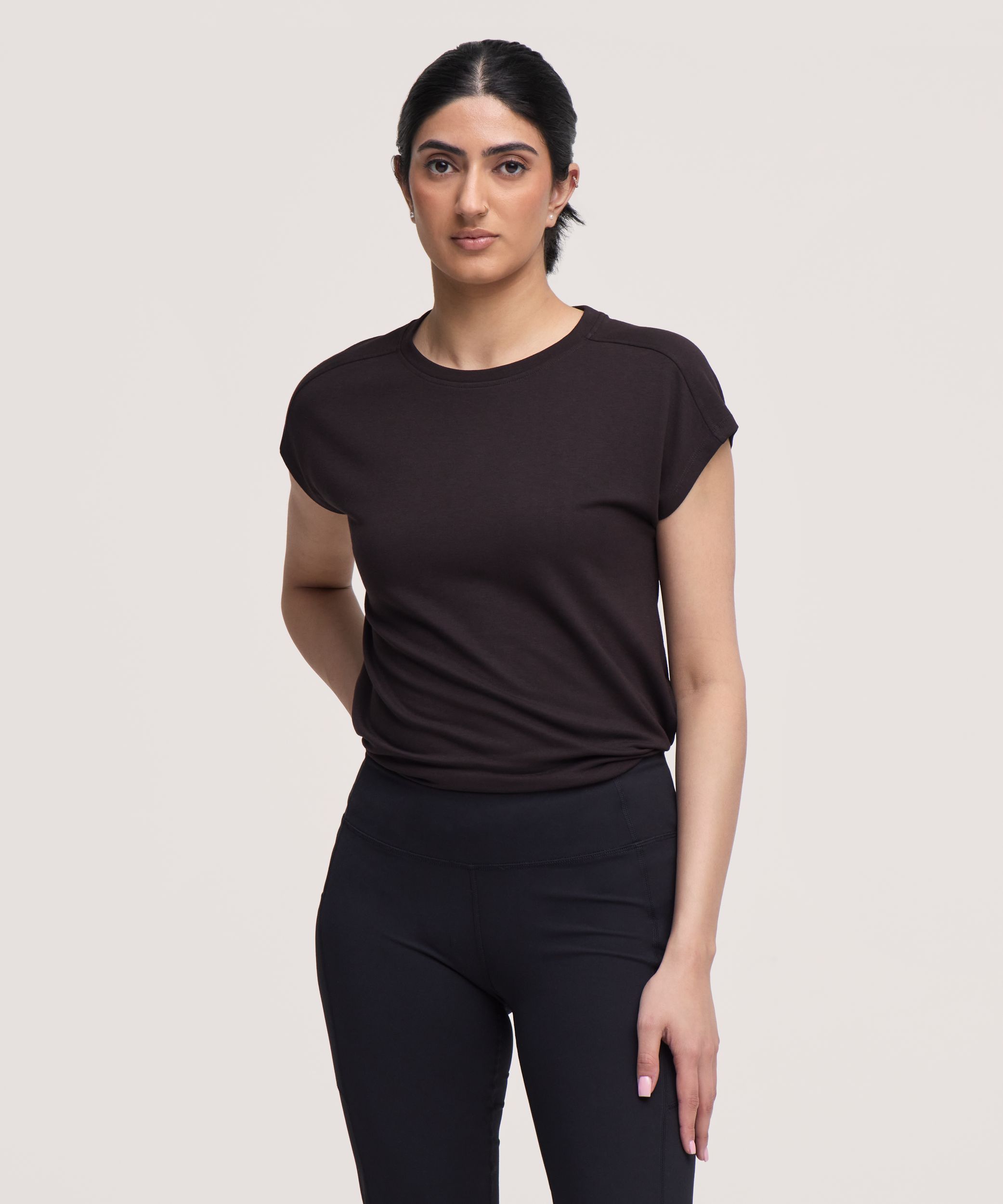 T-shirt de tous les jours à manches courtes pour femmes, Shambhala