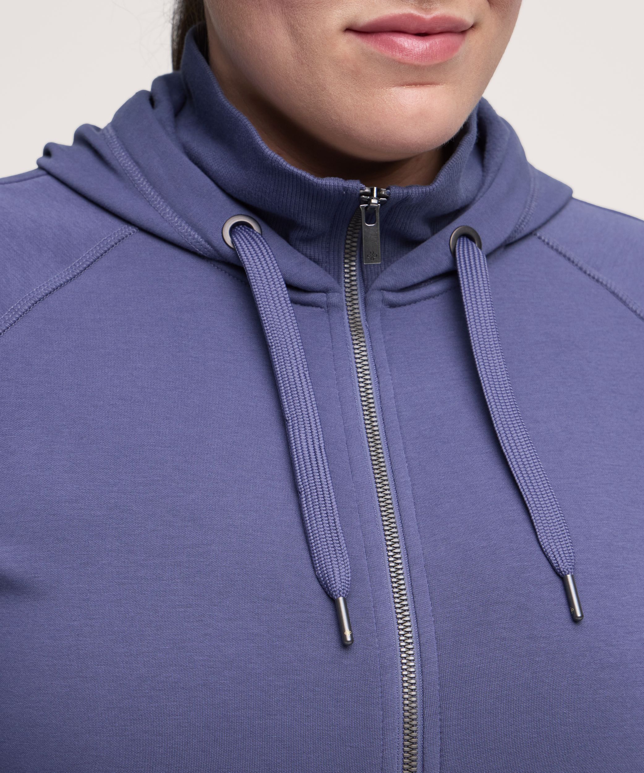Chandail à capuche ajusté en molleton avec fermeture à glissière pour femmes, Shambhala