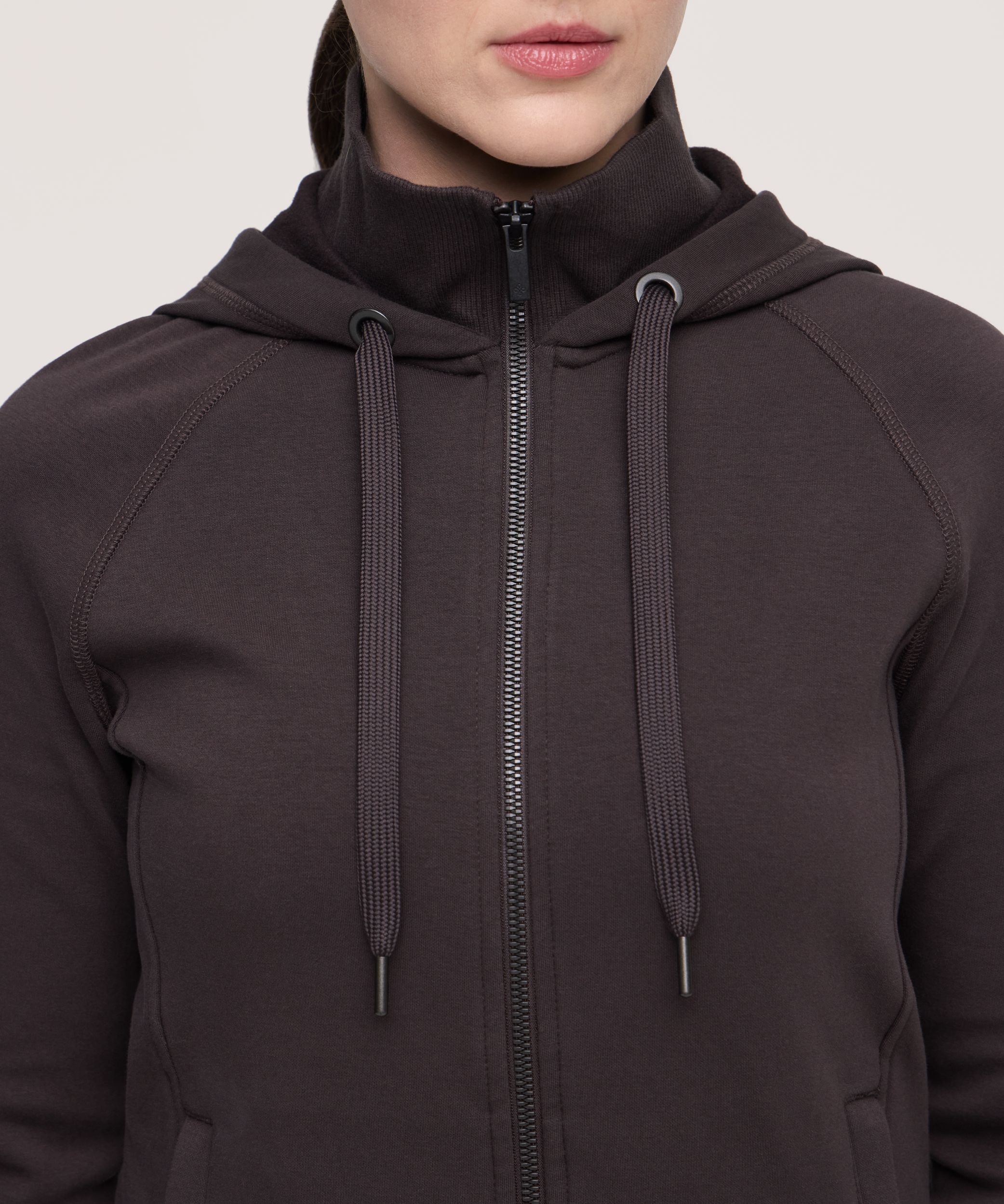 Chandail à capuche ajusté en molleton avec fermeture à glissière pour femmes, Shambhala