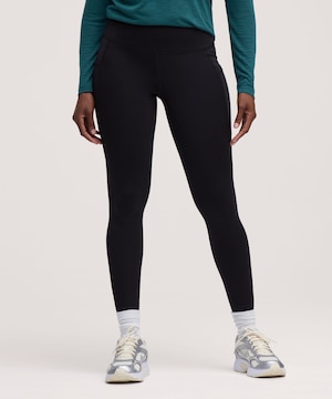 Legging pleine longueur avec doublure en molleton et poche pour femmes, Shambhala