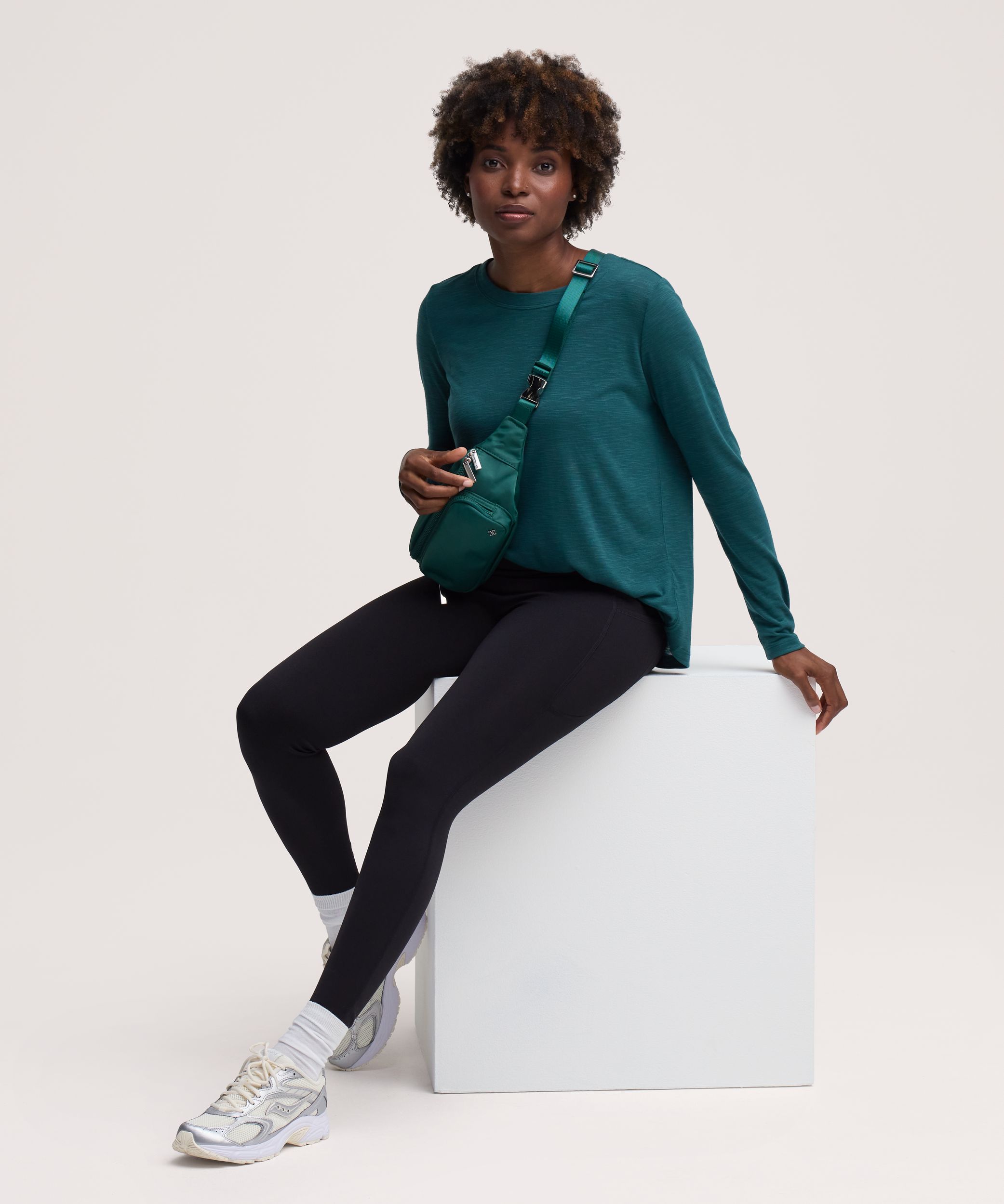 Shambhala Women's Fleece Lined Full Length Leggings with Pocket