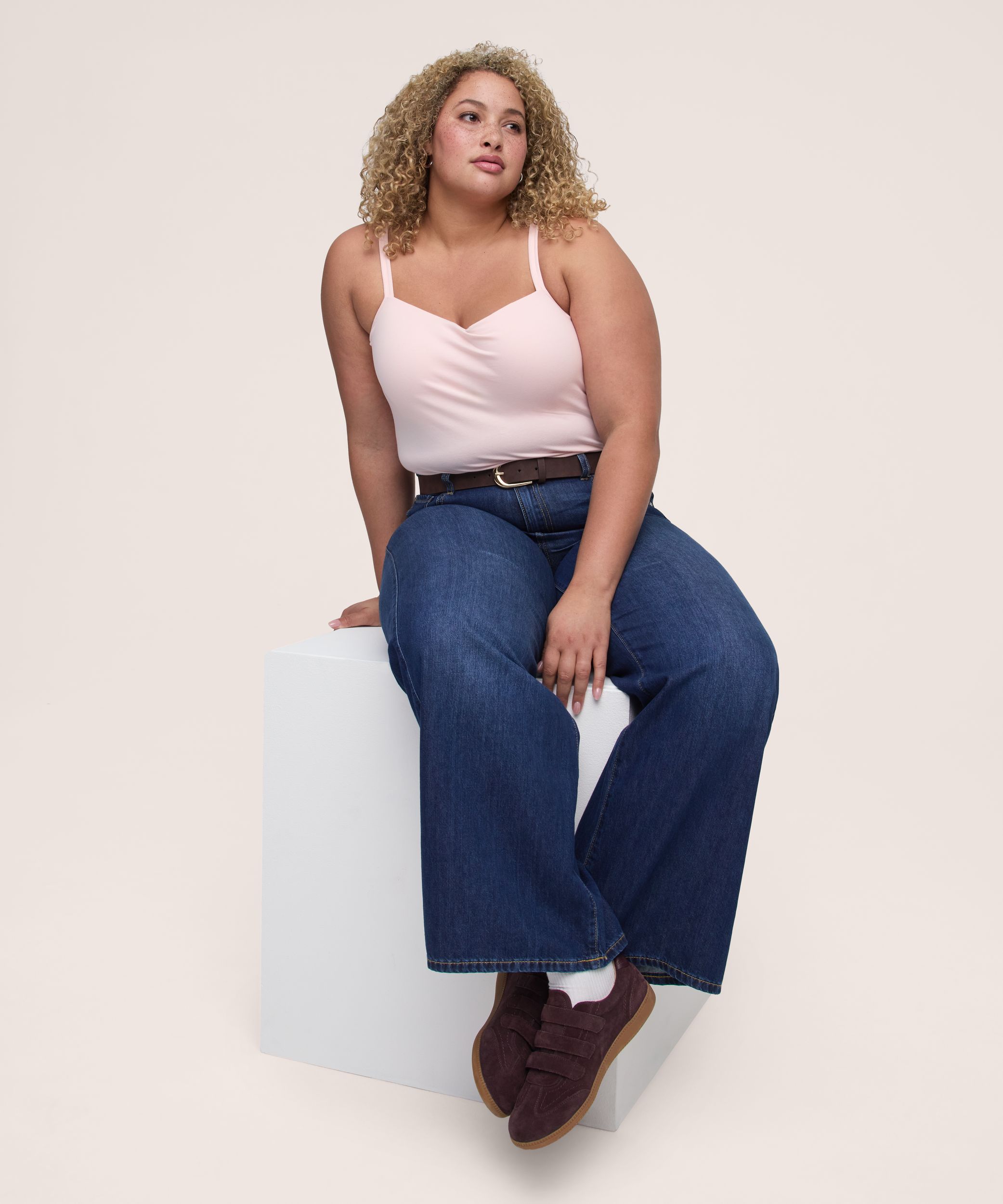 Débardeur avec soutien-gorge intégré Curve Tech pour femmes, Denver Hayes