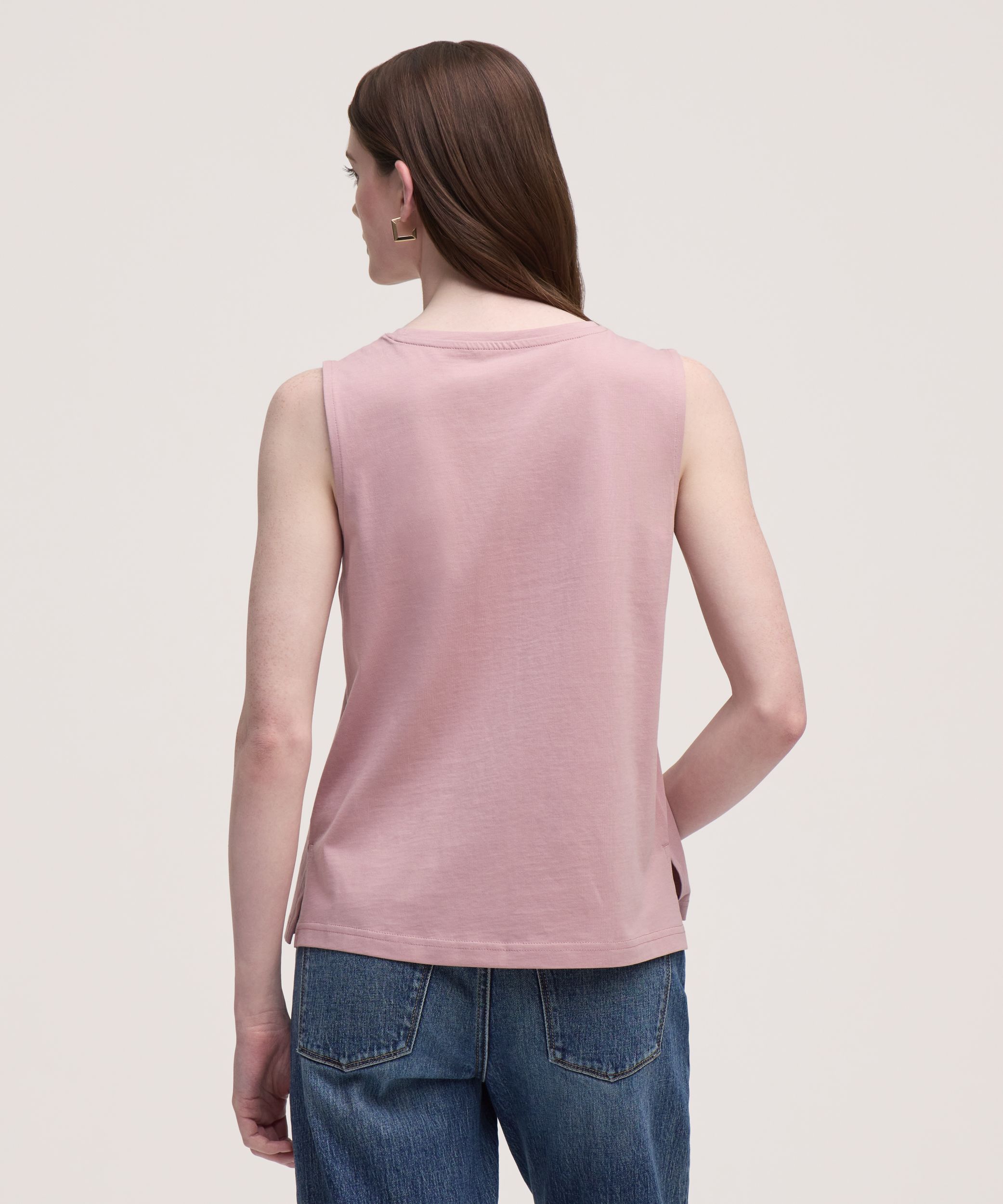 Denver Hayes Semi-Fitted Crewneck Supima Cotton Tank