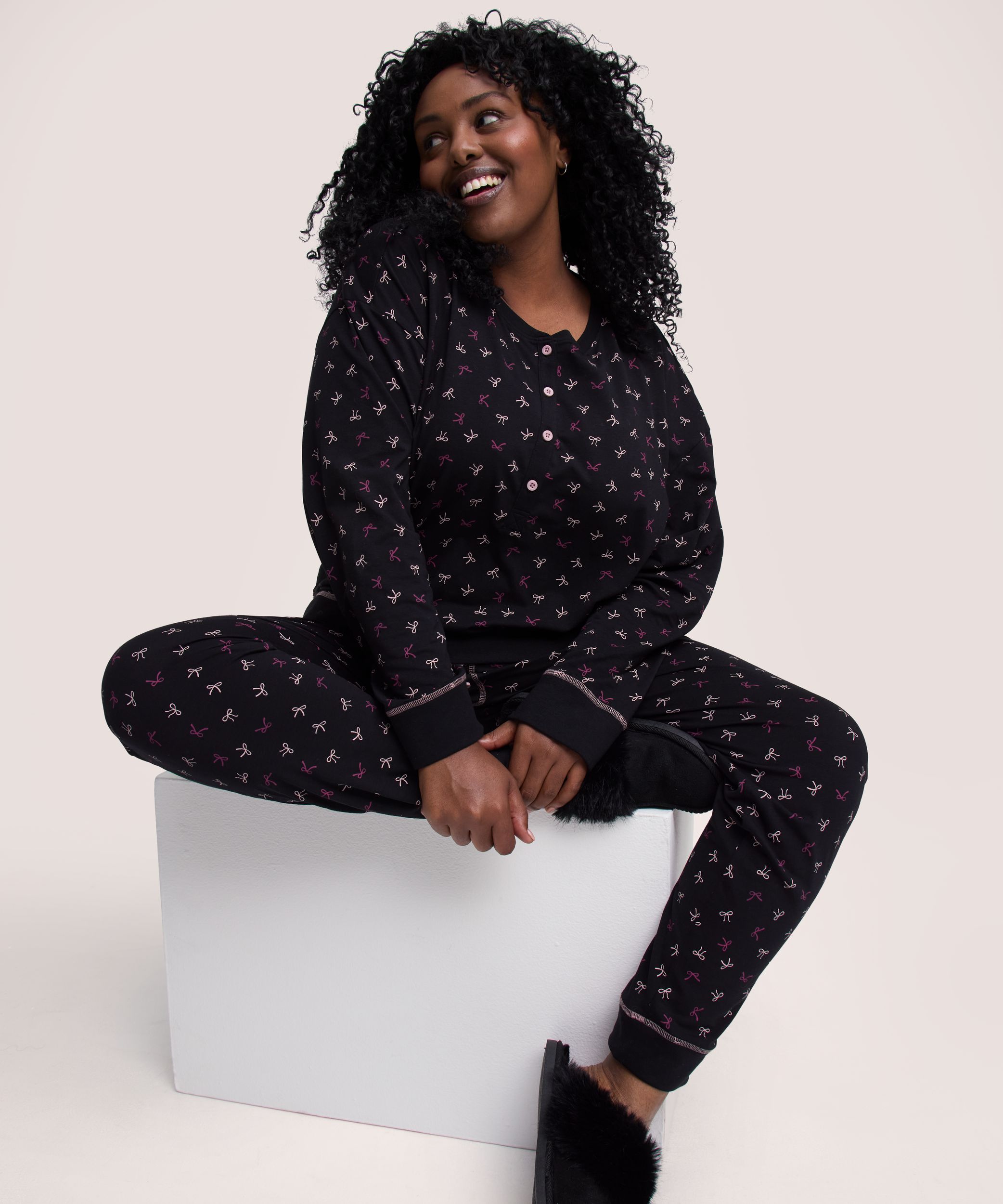 Ensemble de pyjama en jersey 2&nbsp;pièces pour femmes, Denver Hayes