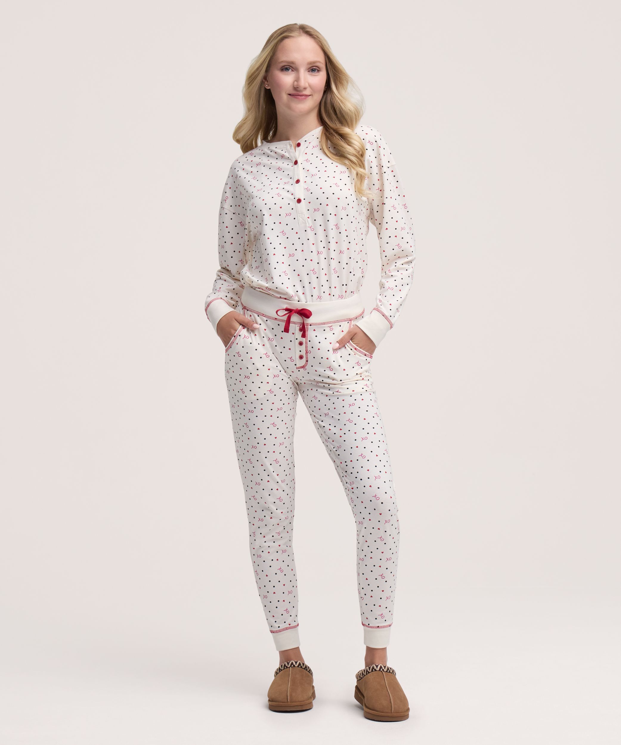 Denver Hayes Women's 2 Piece Jersey Pajama Set