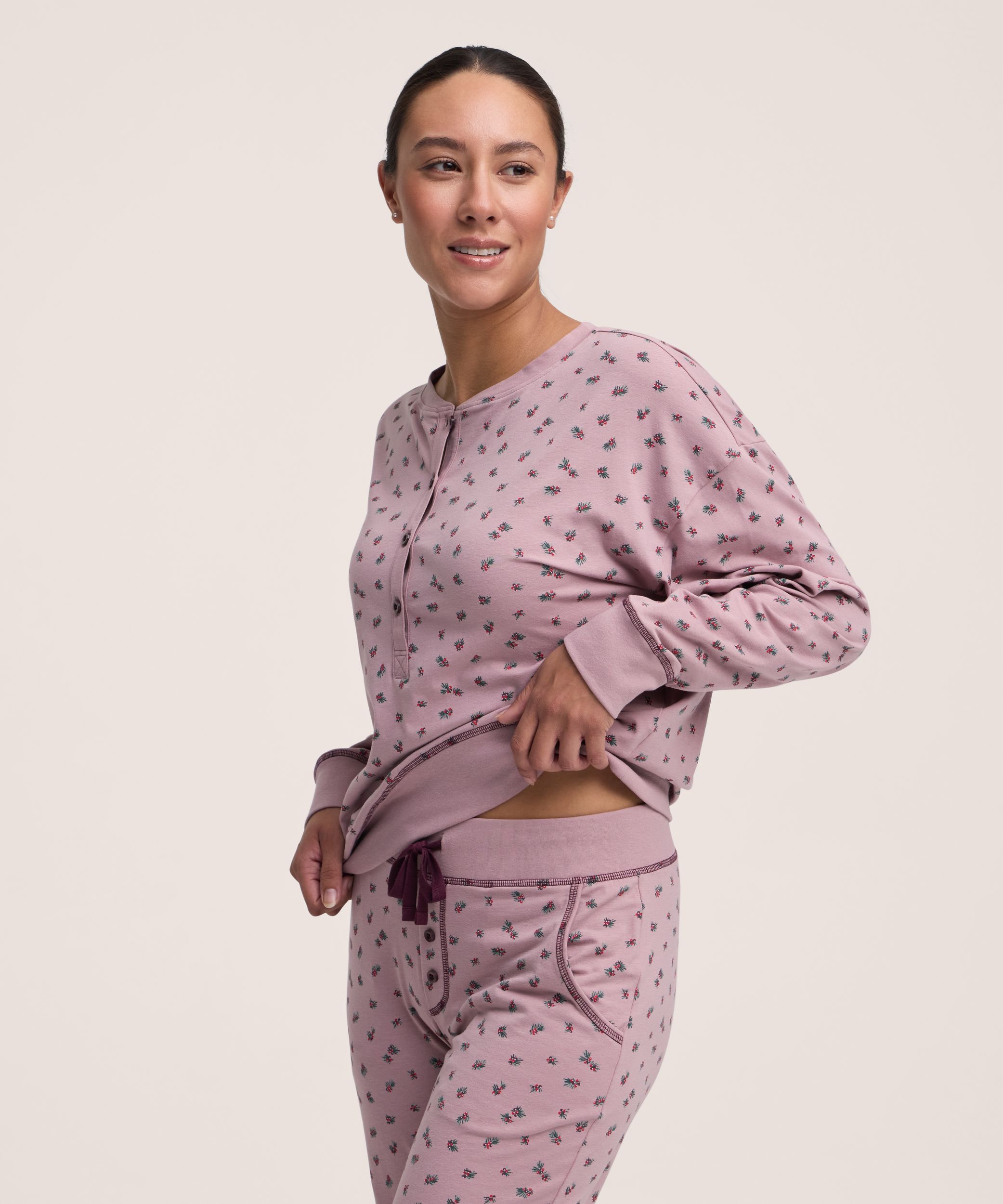 Denver Hayes Women's 2 Piece Jersey Pajama Set