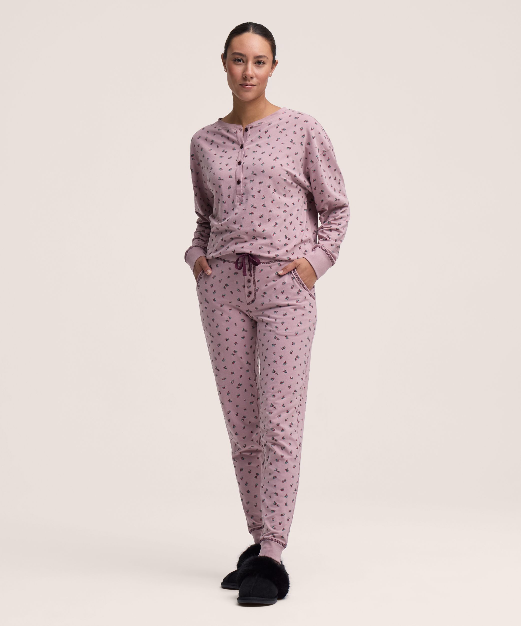 Denver Hayes Women's 2 Piece Jersey Pajama Set