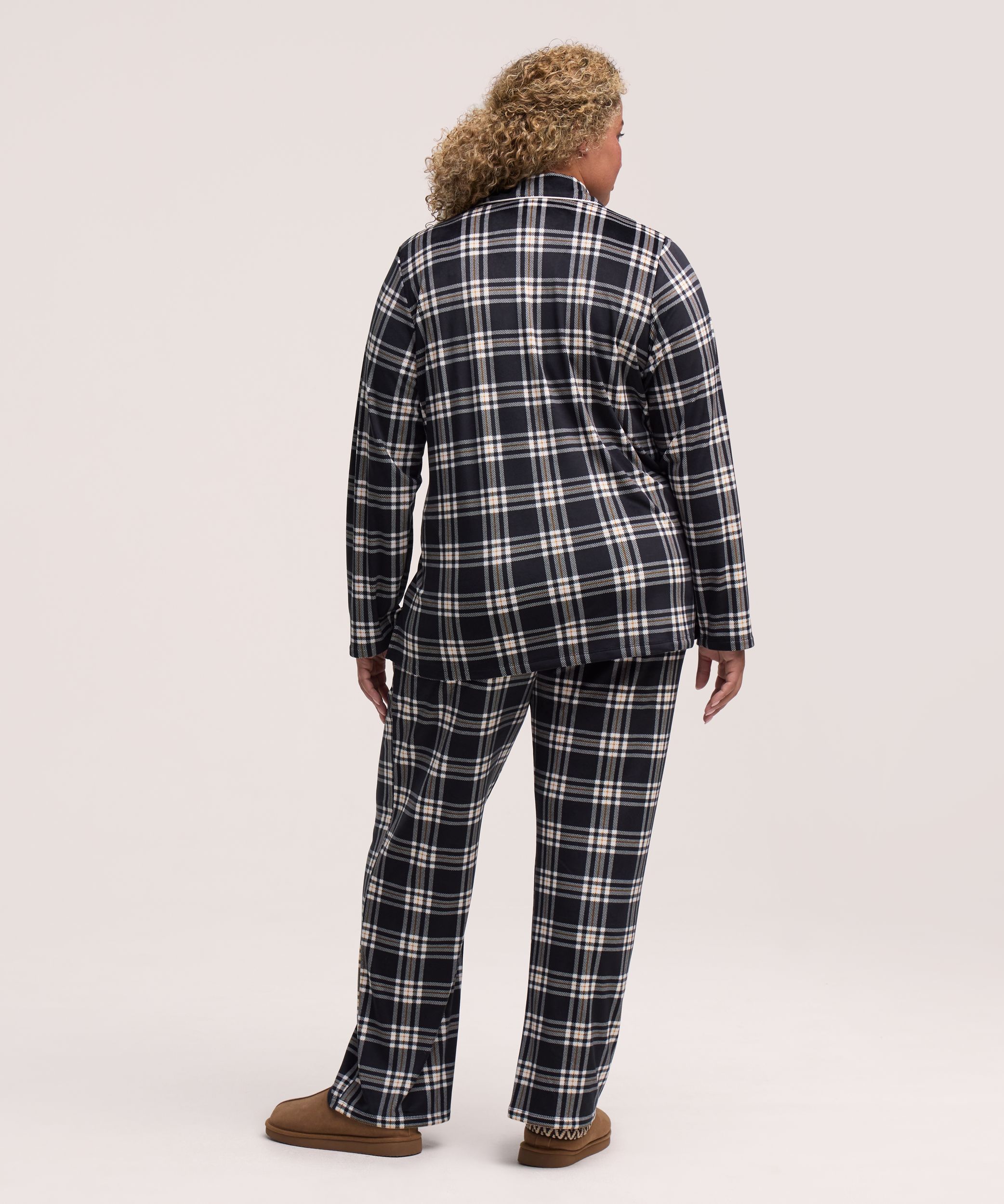 Ensemble de pyjama 2&nbsp;pièces en micropeluche brossée pour femmes, Denver Hayes