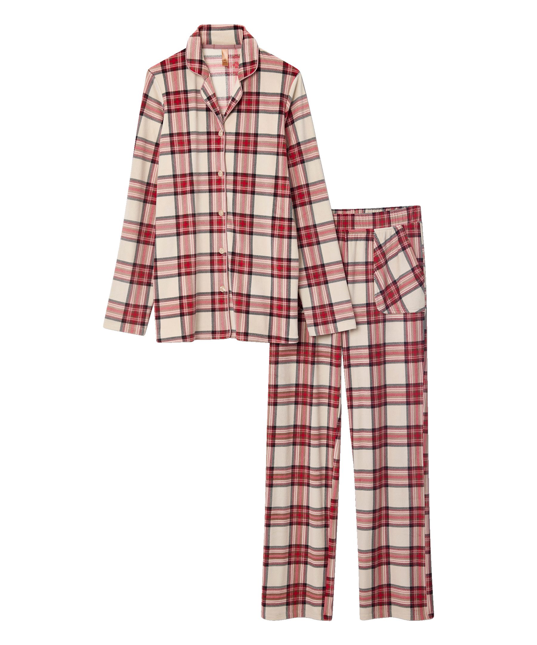Ensemble de pyjama 2&nbsp;pièces en micropeluche brossée pour femmes, Denver Hayes