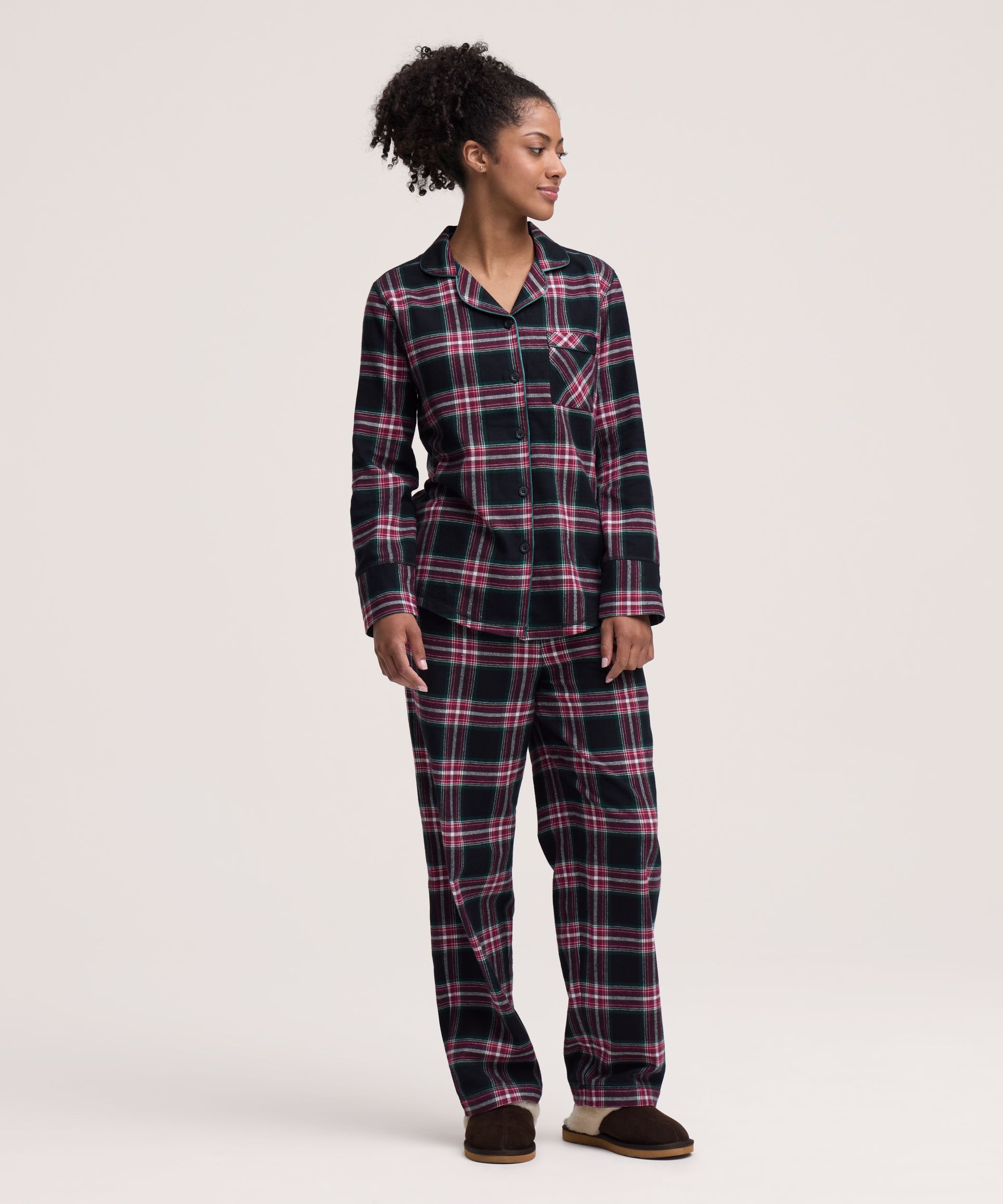 Ensemble de pyjama en flanelle 2&nbsp;pièces pour femmes, Denver Hayes