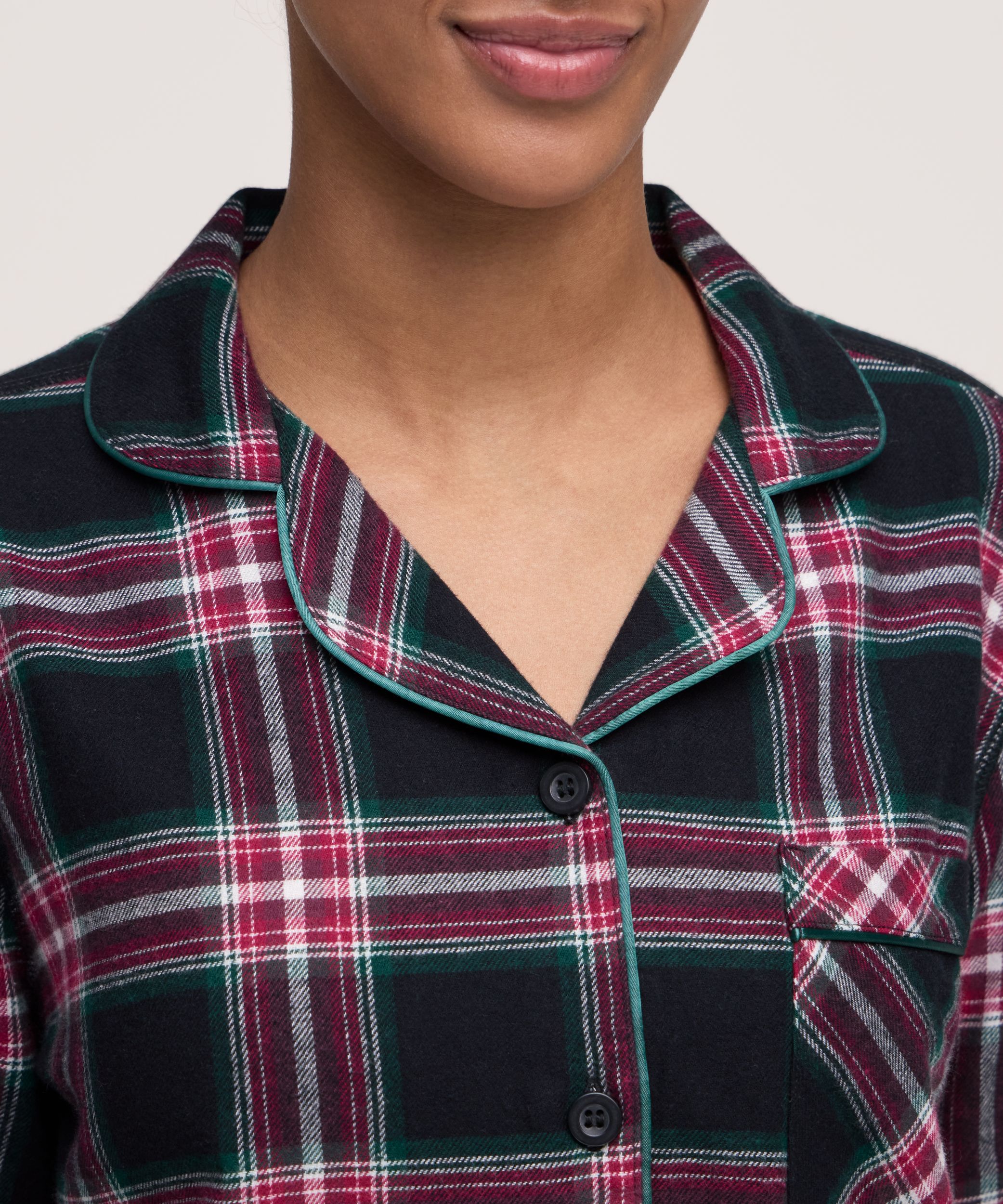 Ensemble de pyjama en flanelle 2&nbsp;pièces pour femmes, Denver Hayes