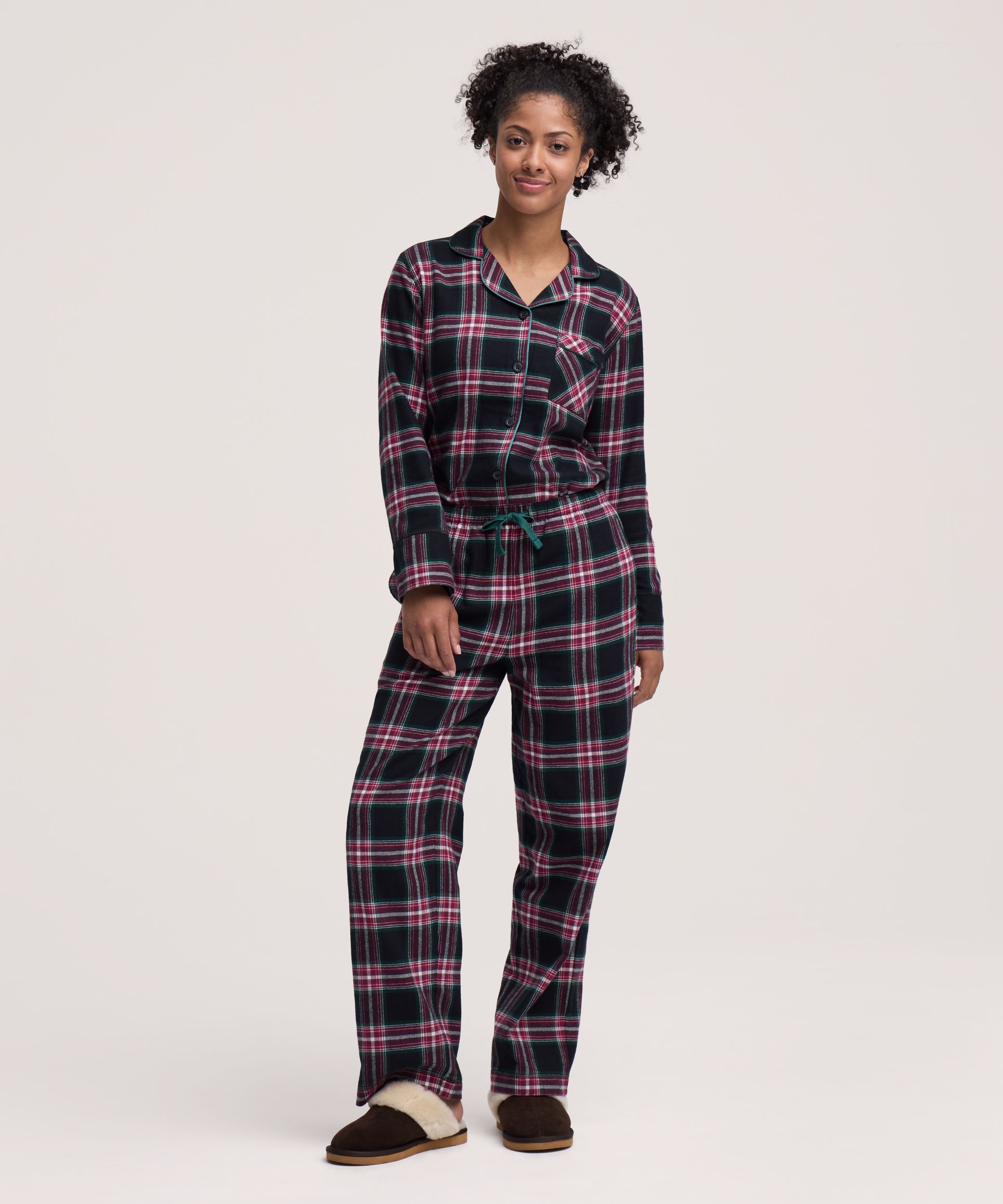 Ensemble de pyjama en flanelle 2&nbsp;pièces pour femmes, Denver Hayes